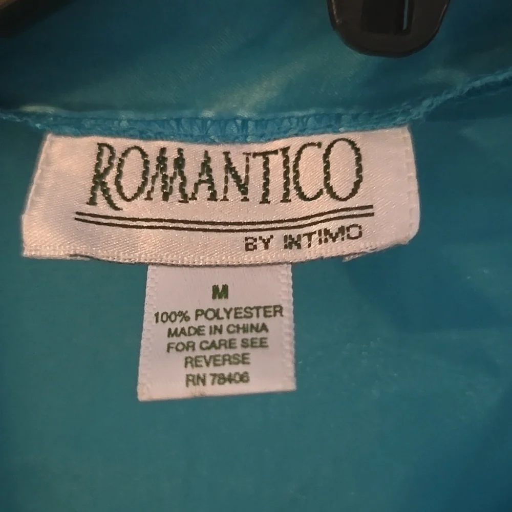 Blue Satin Robe - Picture 5 of 7